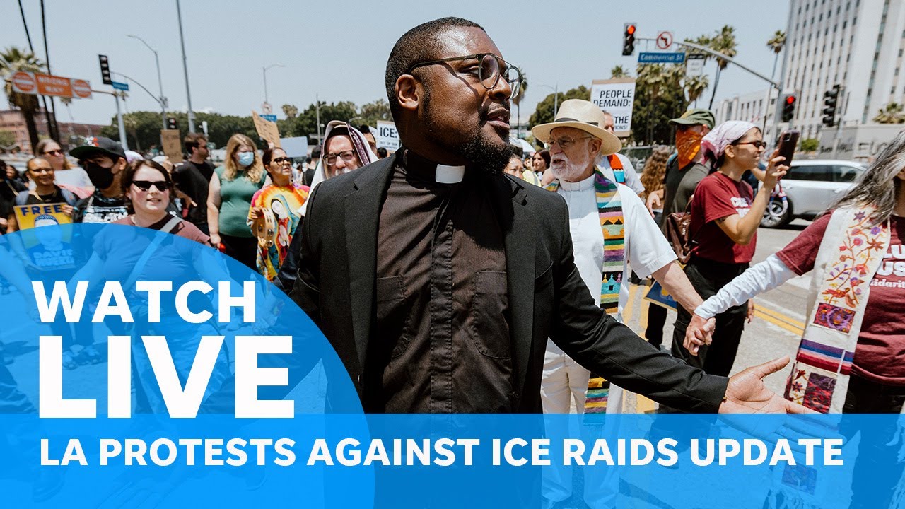 LA protests updates live on June 10: Demonstrations oppose ICE until curfew sees police take control