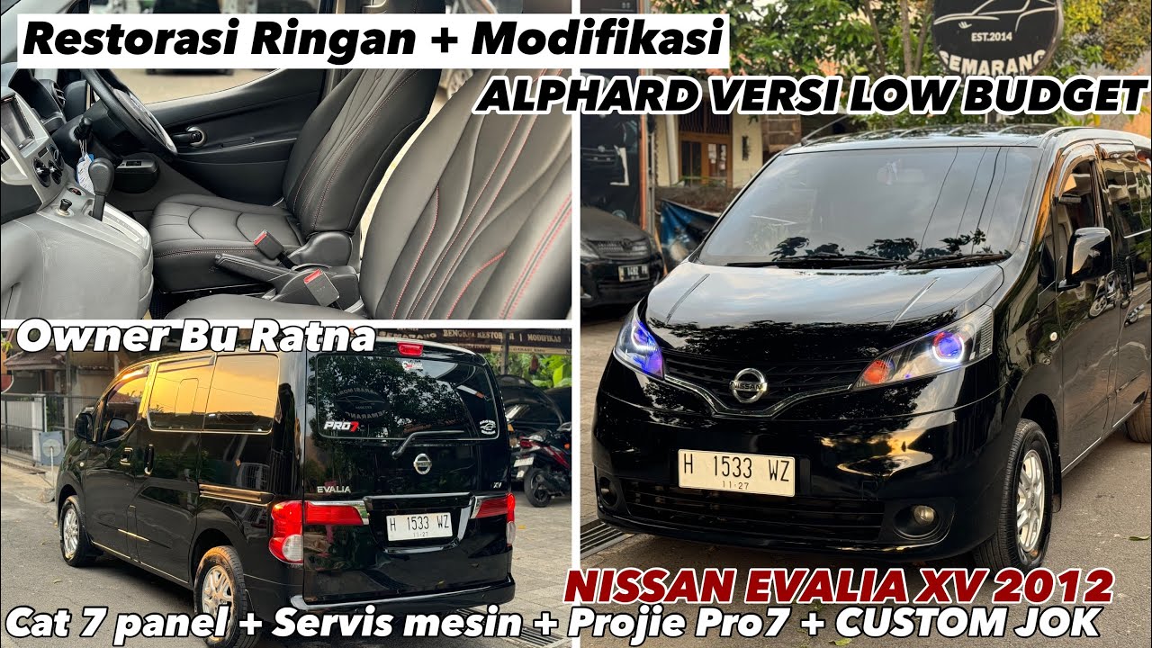 Nissan Evalia Restorasi ringan +Modifikasi + Biled Pro7 Bu Ratna SMG #innova #bengkelmobil #catmobil