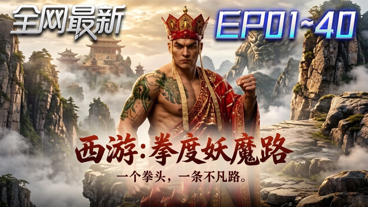 ⚡【首播漫剧】《西游：拳渡妖魔路》💥第1~40集：一人一拳闖西遊，無法無天，打出一條屬於自己的成佛之路！ #修仙 #ai漫剧 #動畫 #繫統 #末世 #小欣说文