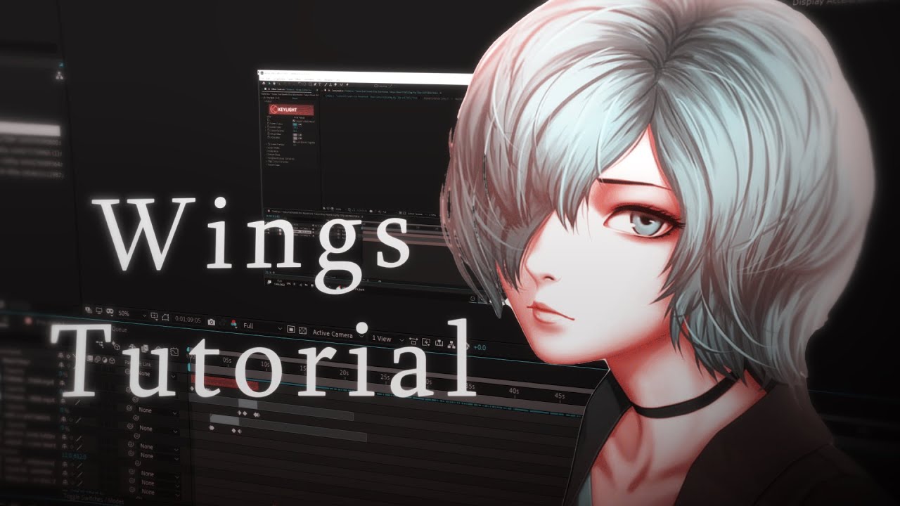 After Effects AMV Tutorial - CLEAN Wings Behind The Charachter !