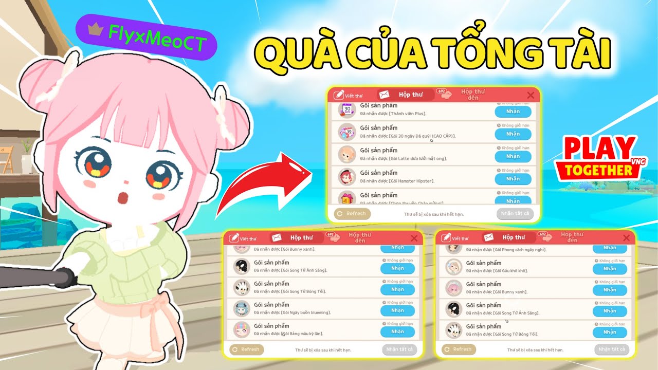Meo Đã Khóc Vì Được SIÊU NHIỀU QUÀ Khi Đọc Thư Fan | Play Together