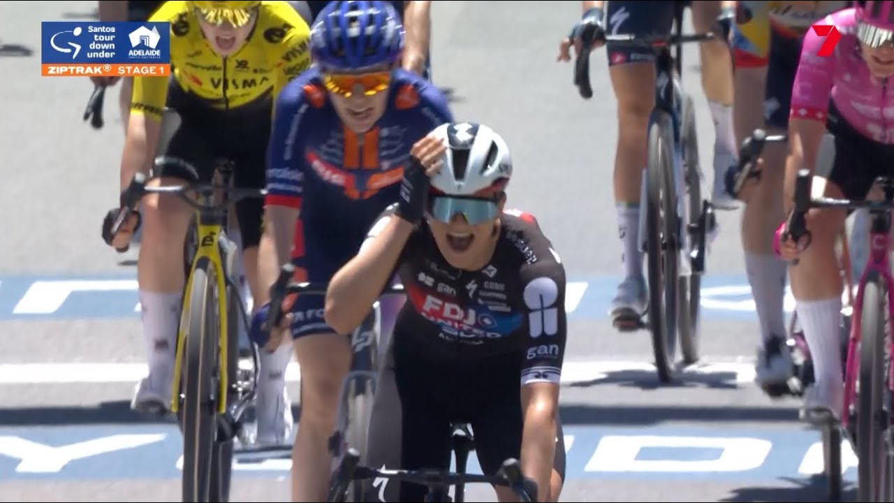 Santos Tour Down Under 2026 - Ally Wollaston, stage 1, the first for FDJ United Suez HIGHLIGHTS