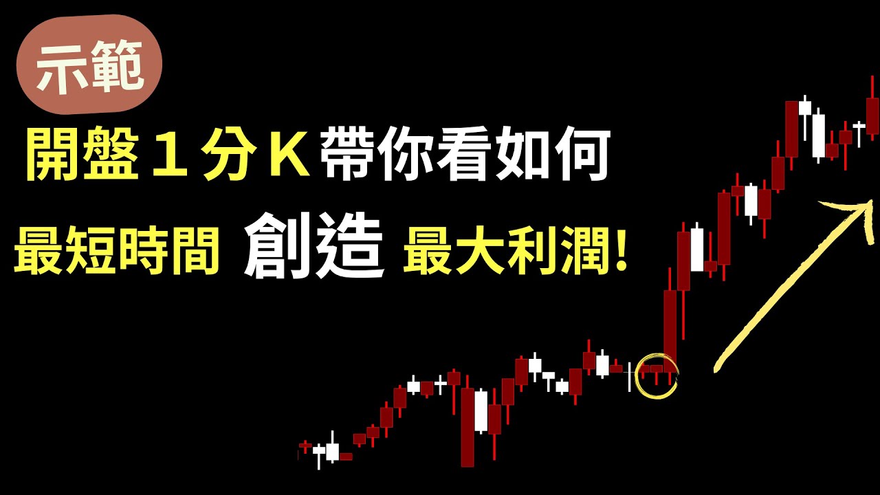 台指期當沖｜開盤1分K帶你看，如何最短時間創造最大利潤！｜樂高覆盤ep104
