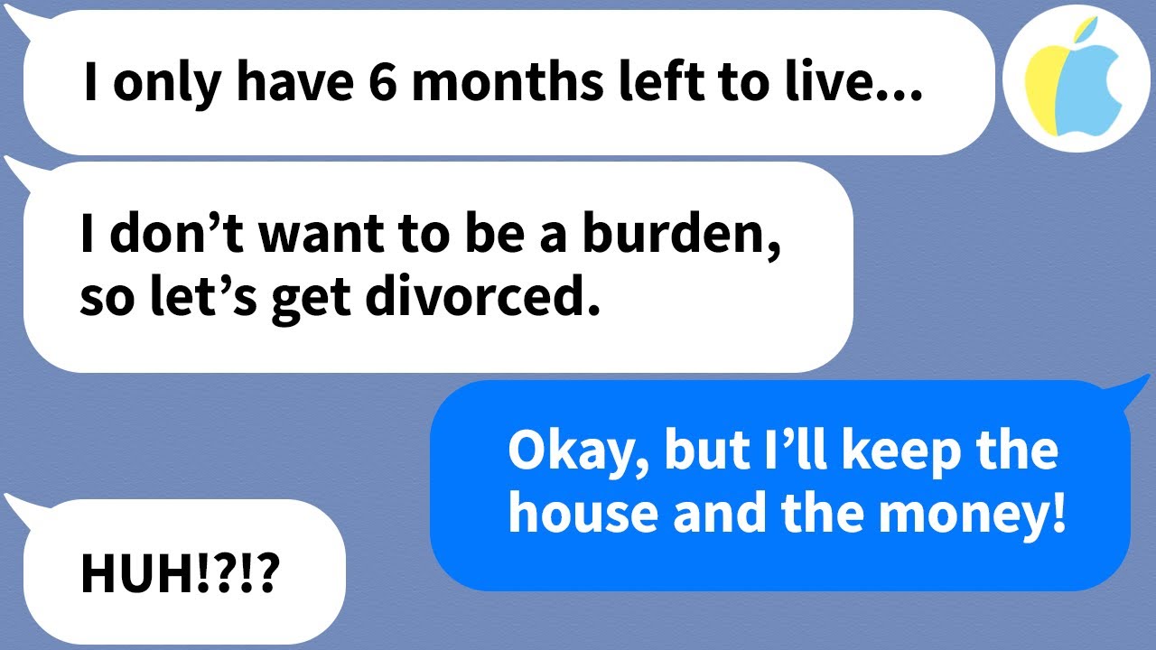 【Apple】My husband wants a divorce because he only has a few months left to live, so I happily agree