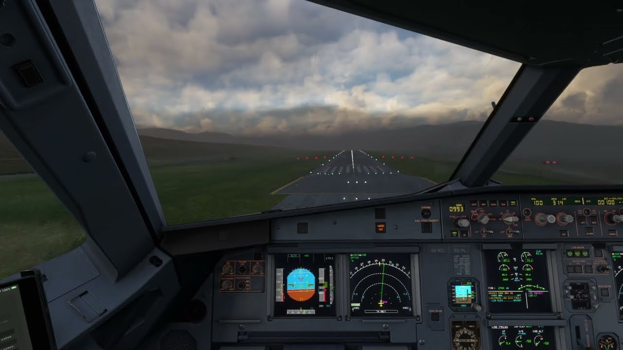CRAZY! HIGH WINDS! LOW VISABILTY LANDING! at Vagar Airport EKVG | HD 60FPS