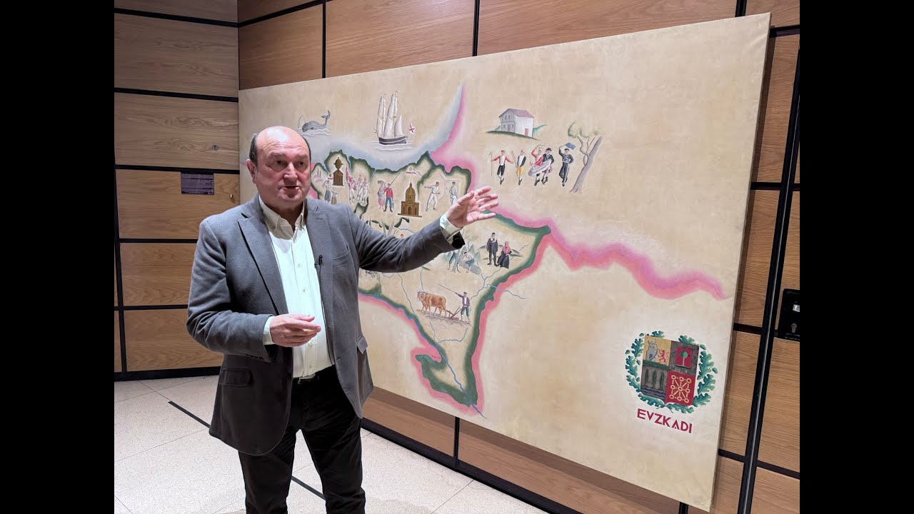 65 aniversario muerte del Lehendakari Agirre, Andoni Ortuzar presenta una nueva pieza del Museo.