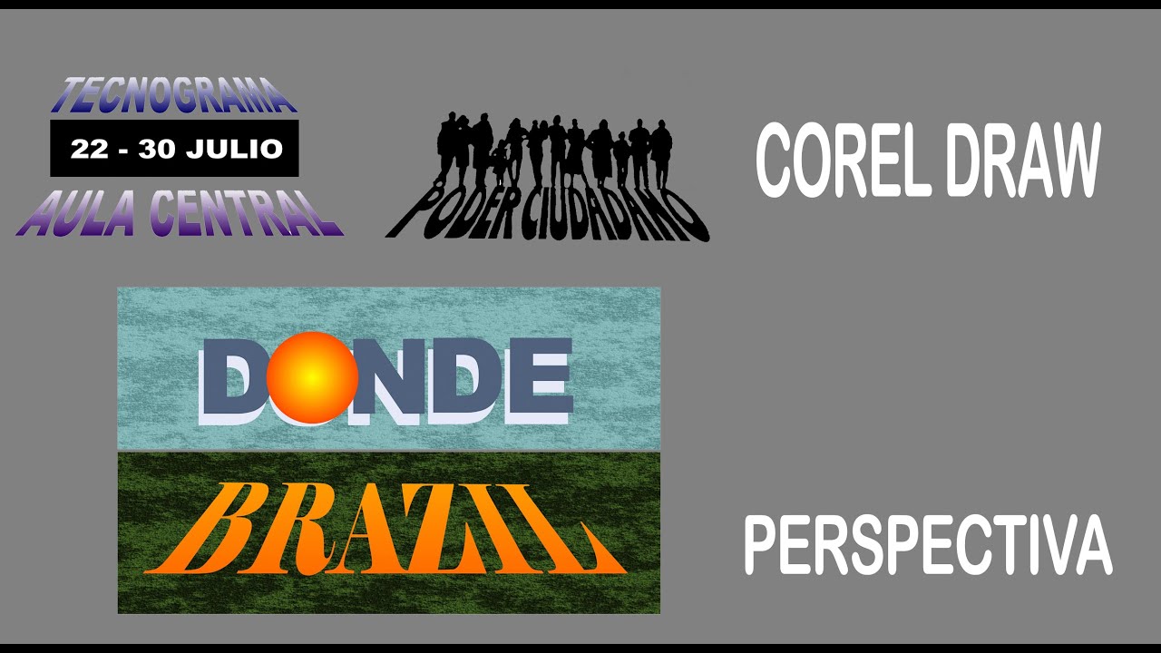 Corel Draw Como dibujar en perspectiva con uno o dos puntos de fuga