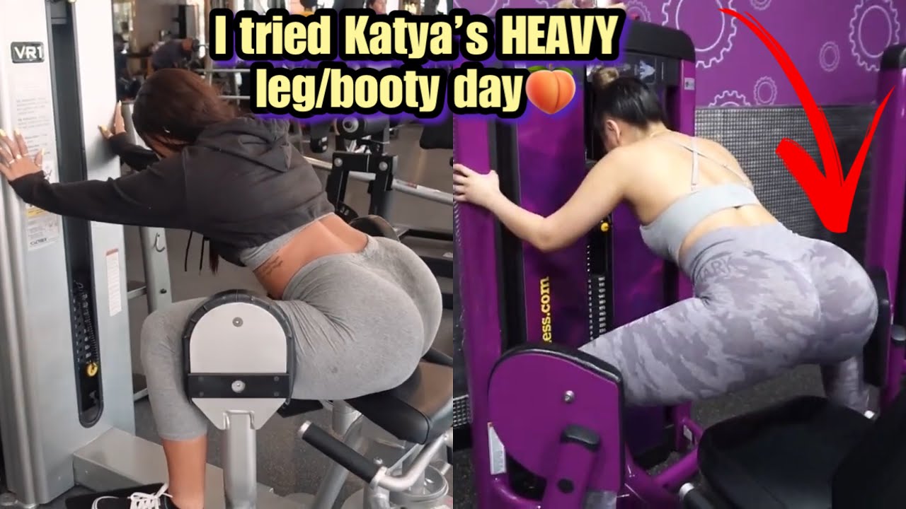 I TRIED KATYA ELISE HENRY'S HEAVY LEG/BOOTY WORKOUT AT PLANET FITNESS | SAAVYY