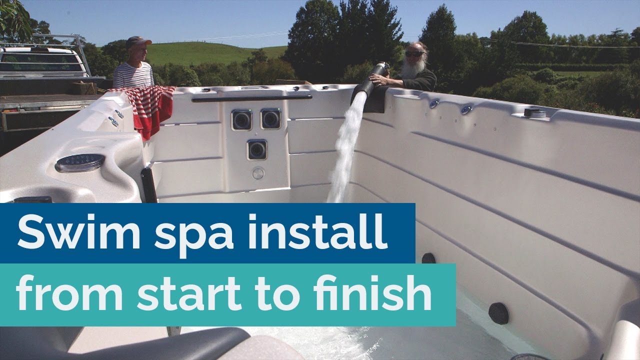 Installing a swim spa at home - step-by-step process