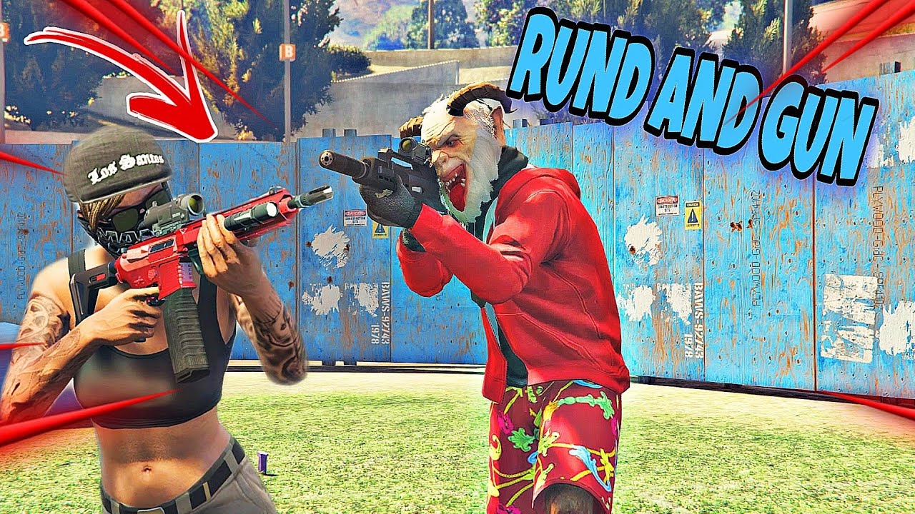 GTA 5 online Run and Gun) I doubted my team👈😱