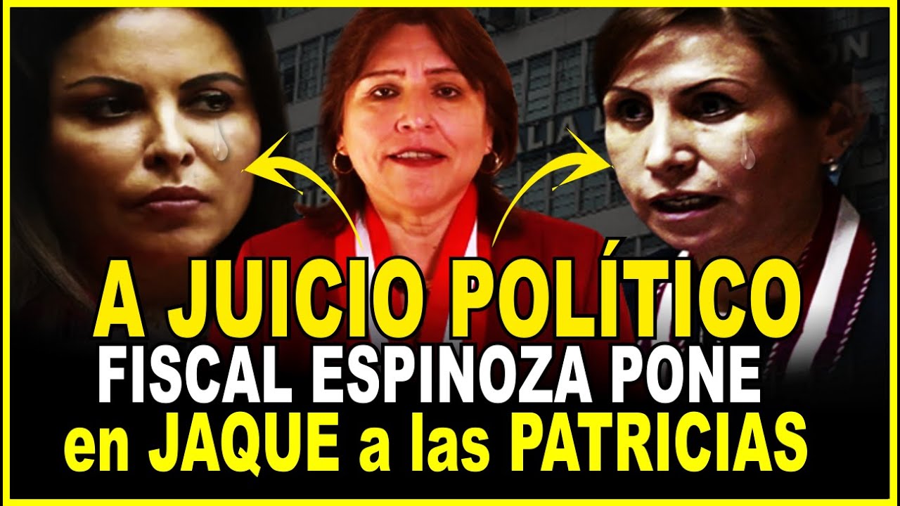 GOLPE MORTAL! Fiscal Espinoza presenta denuncia Constitucional contra P. Benavides y P Chirinos