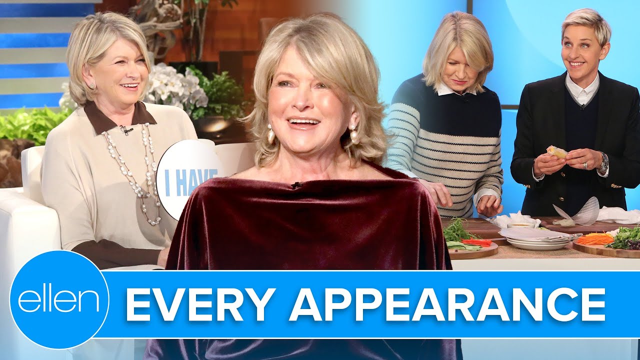 Every Time Martha Stewart Appeared on ‘Ellen’