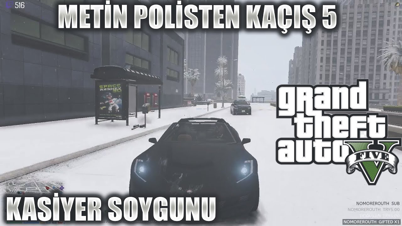 METİN POLİSTEN KAÇIŞ 5 | KASİYER SOYGUNU | EDRP GTA V EFSANE KAÇIŞ