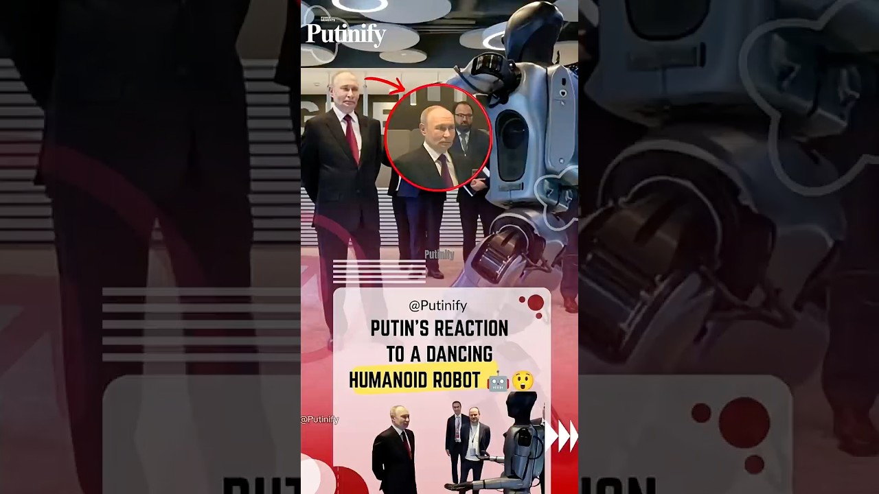 Putin&rsquo;s Reaction to a Dancing Humanoid Robot 🤖😲 #putin #humanoidrobot