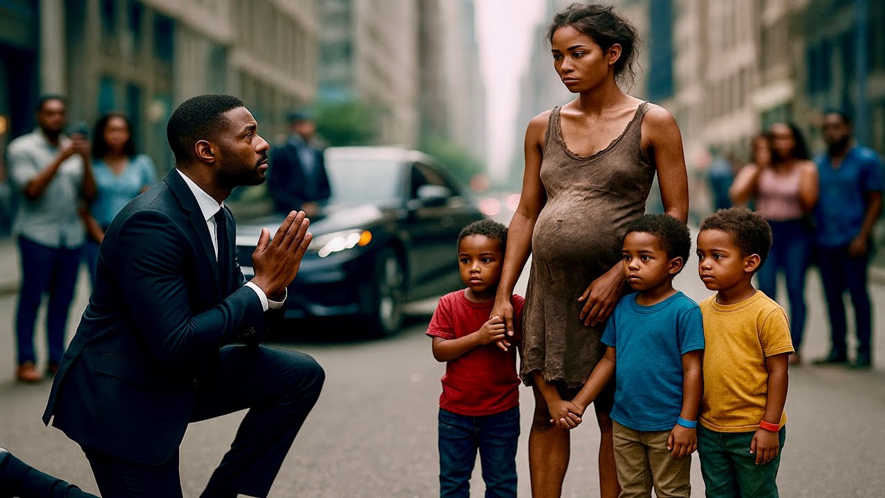 Billionaire Discovers The Pregnant Homeless Lady Was His Ex & Children #folktalesstory
