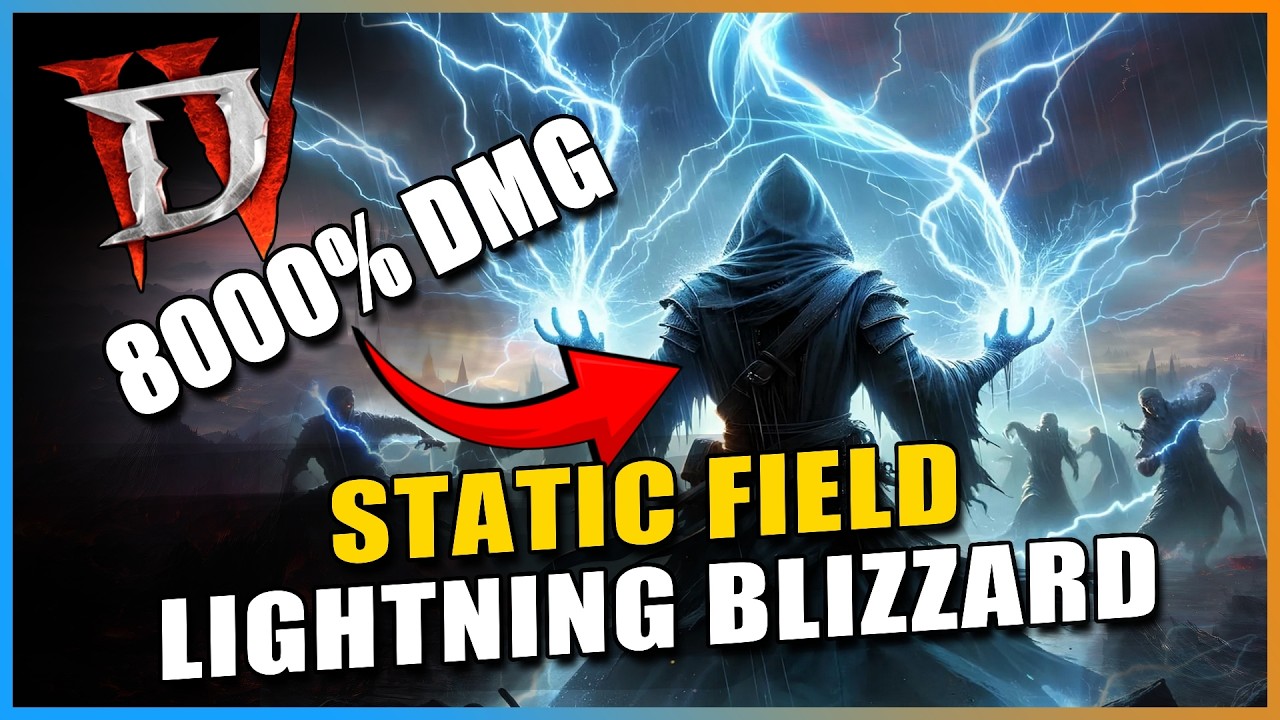 THE BEST Sorcerer Leveling Build Guide for D4 Lord of Hatred | Fast 1 to 70 Static Field Blizzard