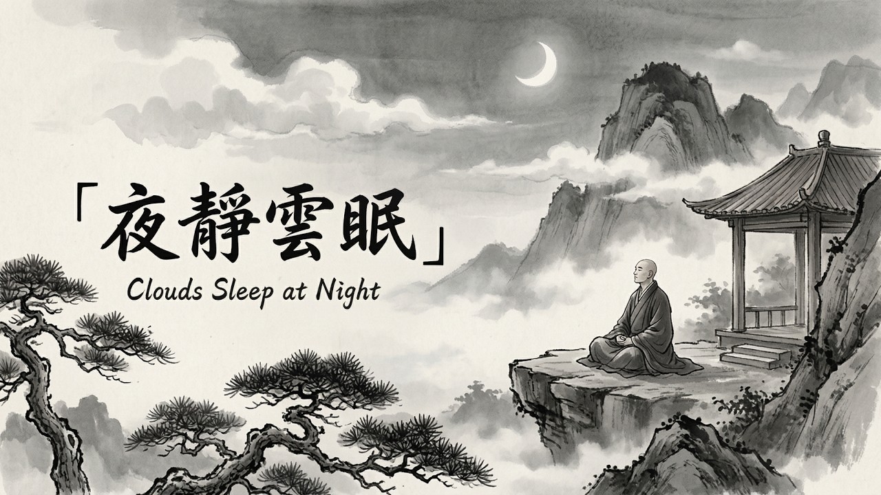 冥想療癒中國風音樂《夜靜雲眠》(Clouds Sleep at Night)｜2小時禪意音樂｜無鼓點｜古箏・簫(Guzheng & Dizi)｜Chinese Zen Music