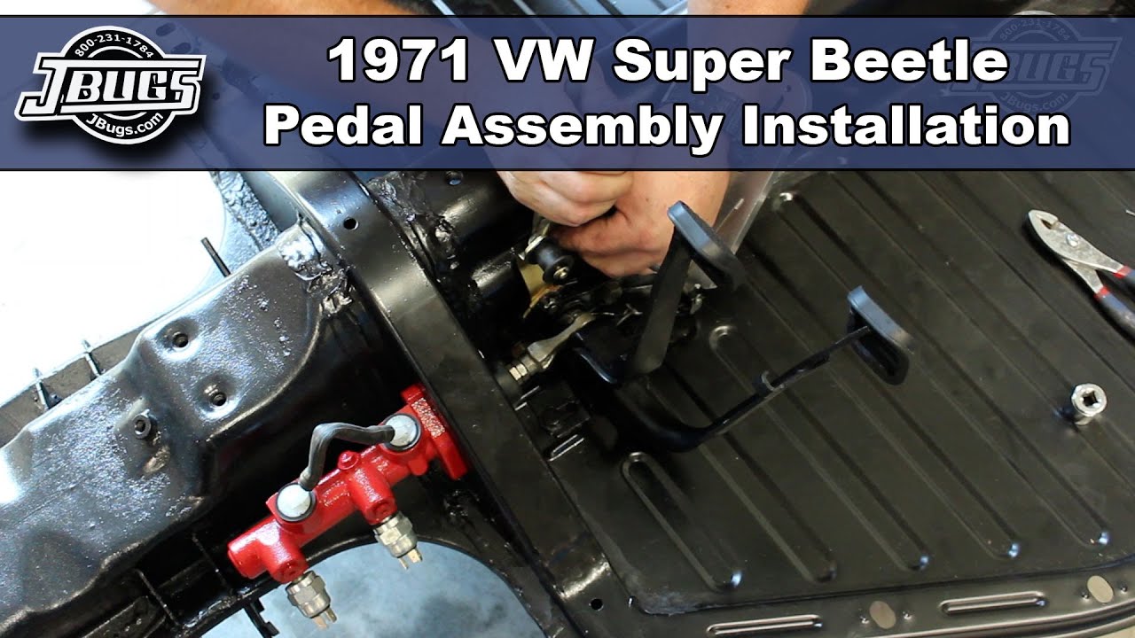 JBugs - 1971 VW Super Beetle - Pedal Assembly Installation