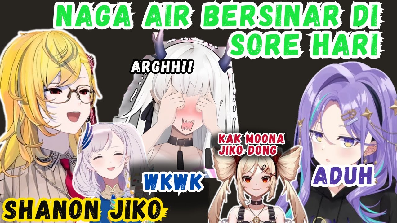 Belum Mulai Collab udah CHAOS, Drama Idol Alergi Sama Jiko. MOONA Turun Dari Roket 【Vtuber ID| Clip】