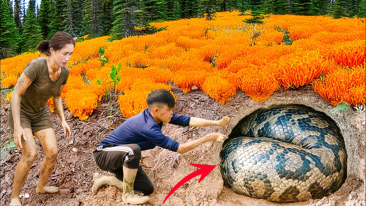 Harvesting Snow Mushrooms High in the Mountains & Go to Market Sell | Detection of Snake Jade