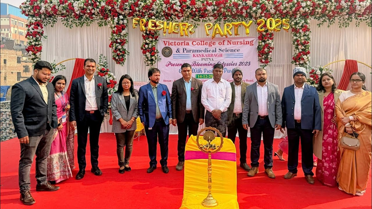 Victoria Fresher party 2025 | Nursing Students Oath Ceremony & Guest Welcome | Victoria College Patn