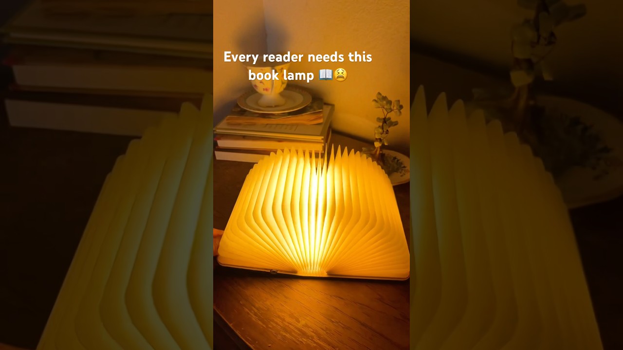 Light your space with this creative book-shaped lamp! 📖✨ 