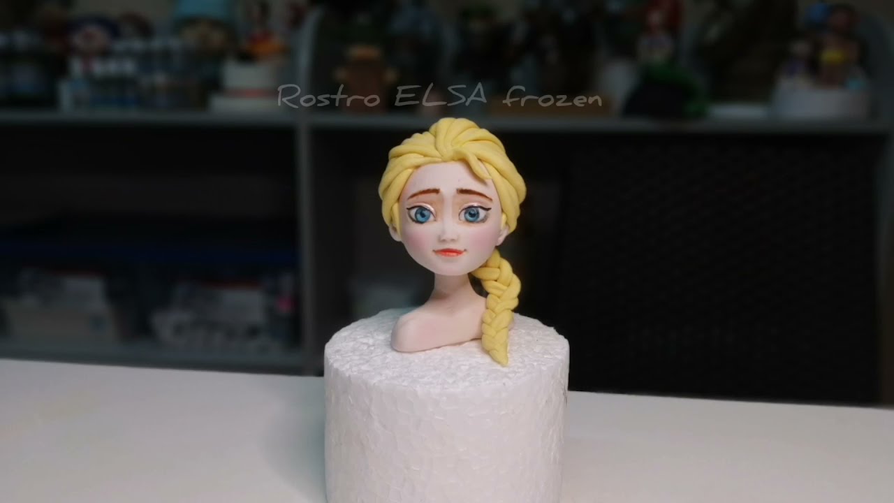 Como realizar el Rostro  ELSA de Frozen en fondant