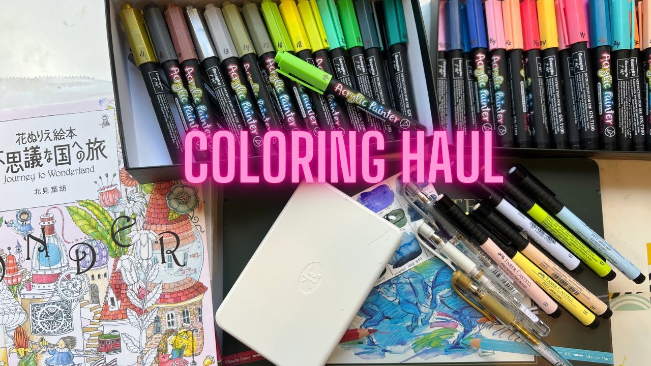 May 2023 Coloring Haul - supplies and books / Adult Coloring