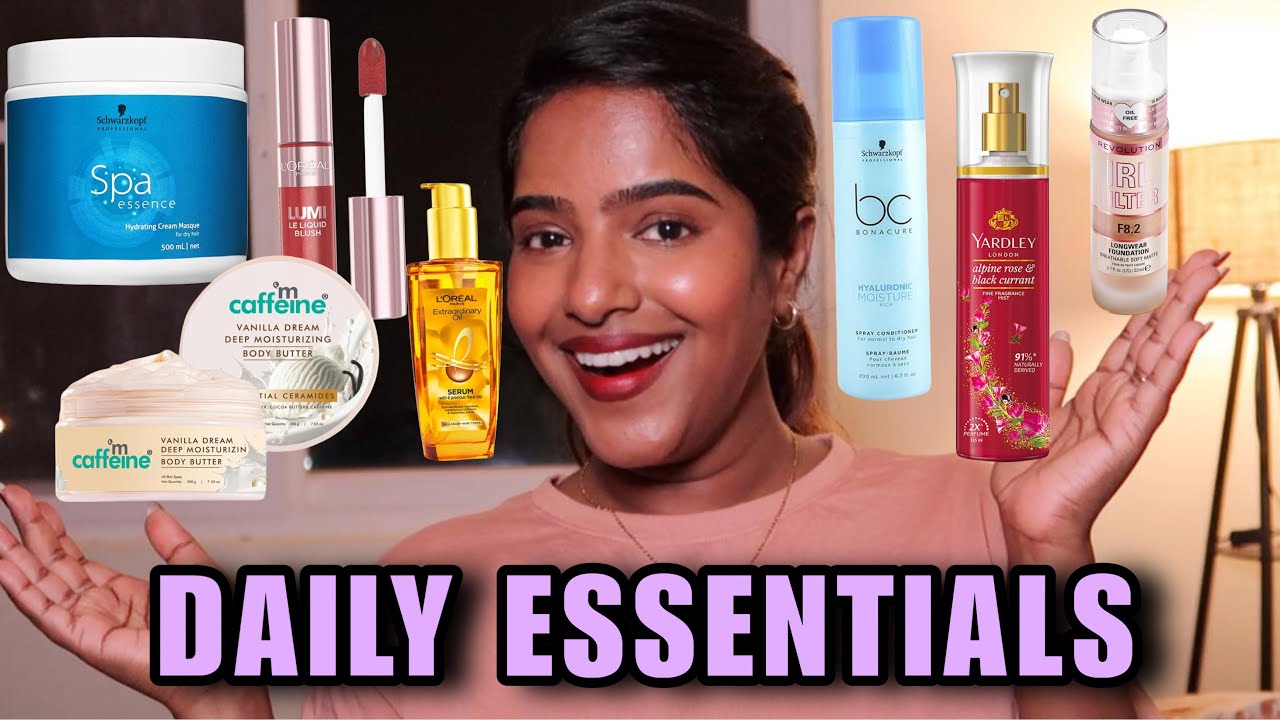 Daily Essentials - Bodycare, Hairwash, Makeup, Skincare Must Haves😍