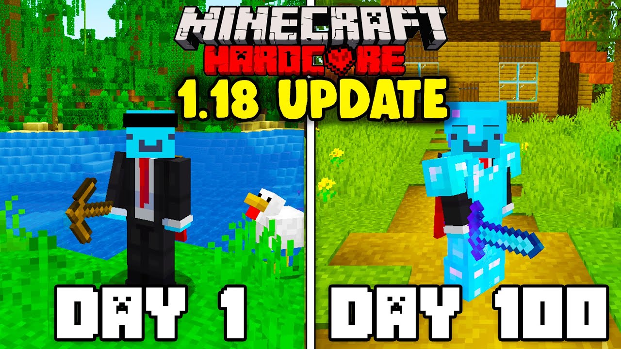 I Survived 100 Days in 1.18 Minecraft Hardcore...