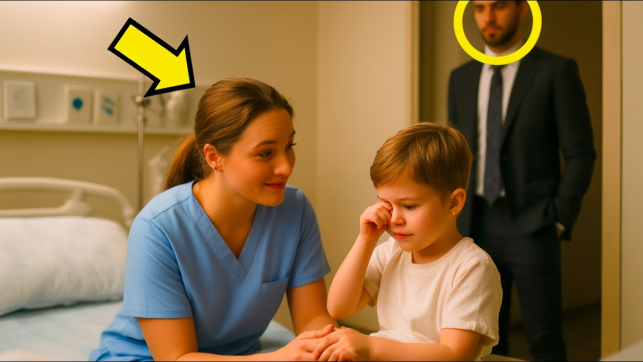 ممرضة تهدئ طفلاً يبكي… دون أن تتخيل أن والده رجل الأعمال كان يراقبها