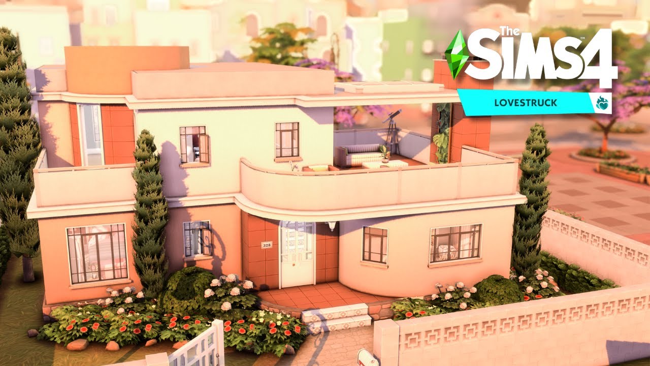Art Deco Casita Del Amor ❤️‍🔥 LOVESTRUCK ✨ The Sims 4 Speed Build | No CC