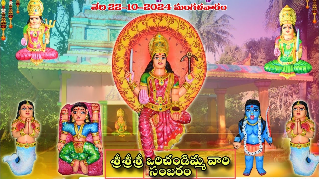 శ్రీశ్రీశ్రీ ఒరిచండిమ్మ వారి సంబరం || Akkupalli village  || 2024
