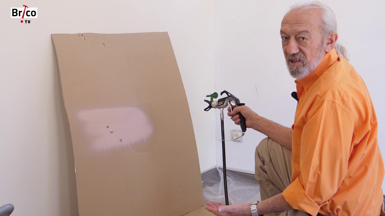 Peindre les murs au pistolet airless basse pression