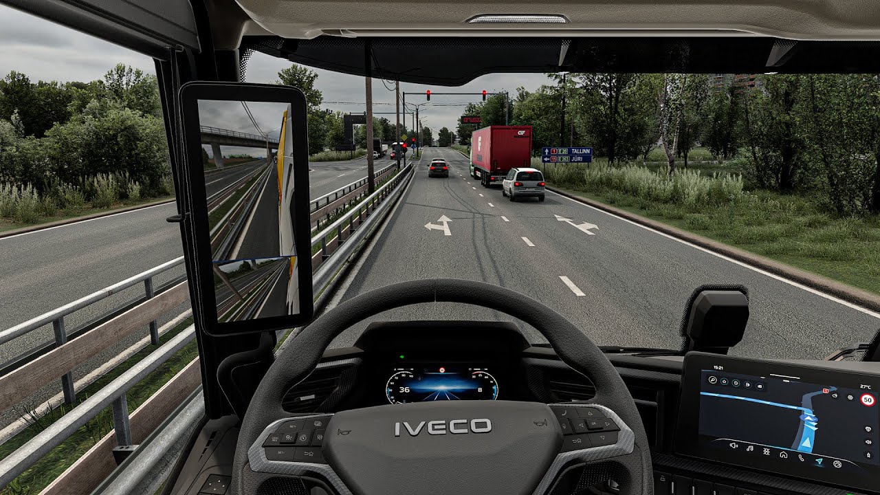 4K Realistic Ultra Graphic Iveco |Euro Truck Simulator 2 1.57 Snowymoon Mod Gameplay