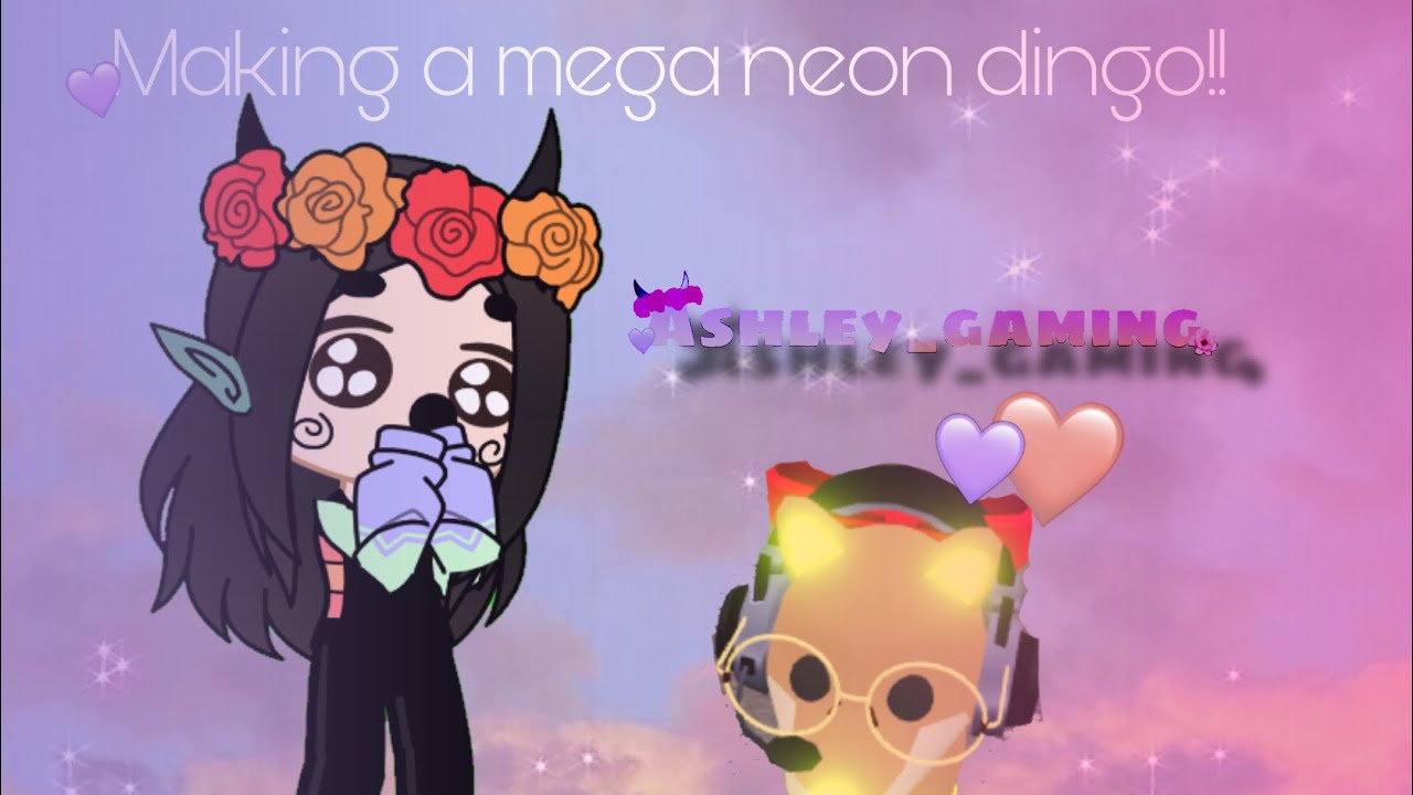 🌙Making a mega neon dingo!!|| Adopt me🌸|| Ashley_gaming🍡~