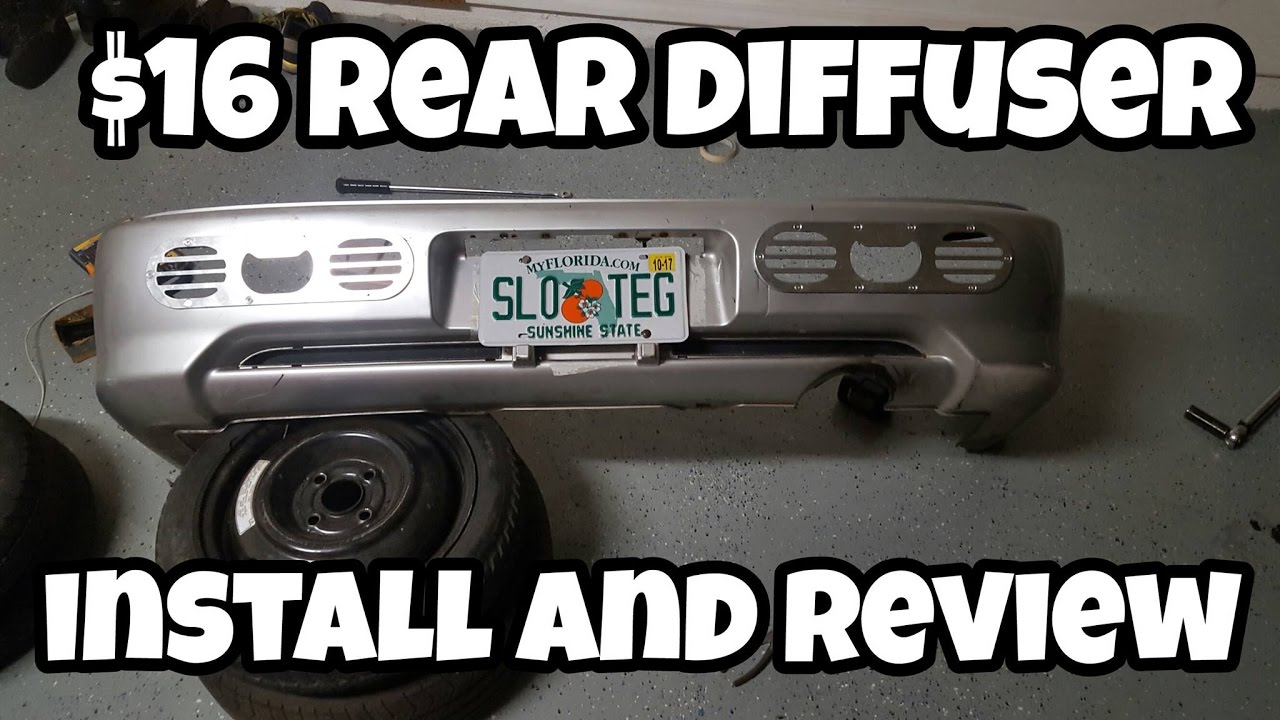 $16 Rear Diffuser: Install and Review HOW TO VIDEO