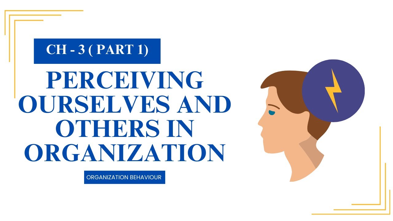 Ch 3 - Perceiving ourselves and others in Organization - Part 1
