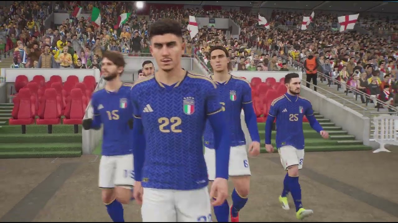 England Vs Italy. Friendly Match. Legend difficulty #ps5 #efootball #legendai 