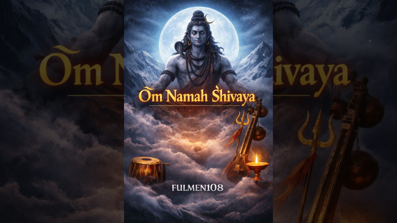 Om Namah Shivaya 108 Times  Powerful Shiva Mantra Chant  Fulmen108