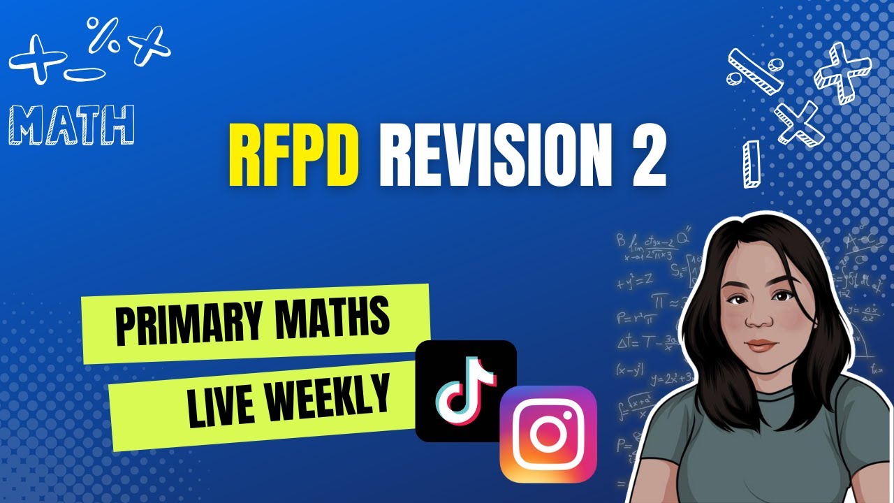 RFPD Revision 2 | PSLE Maths Series | MasterMaths Weekly Live Tutorial