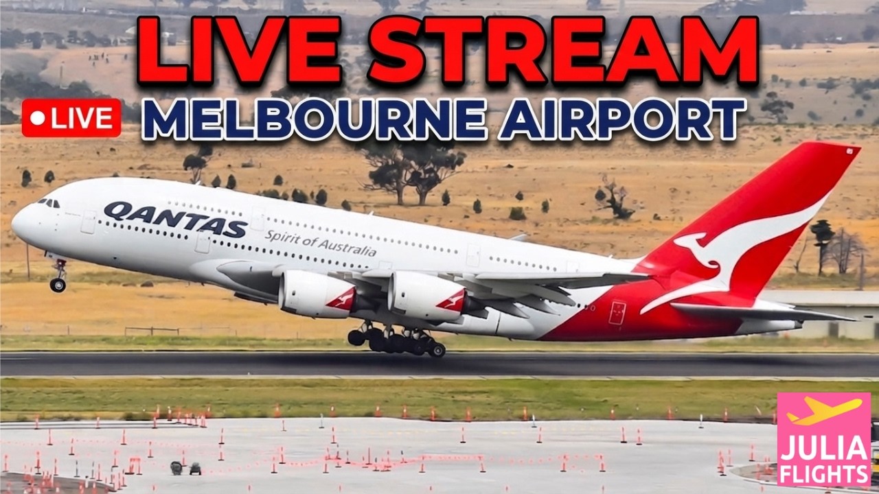 🔴 MELBOURNE AIRPORT Morning Rush Plane-Spotting + Live ATC - 01.08.26 🔴