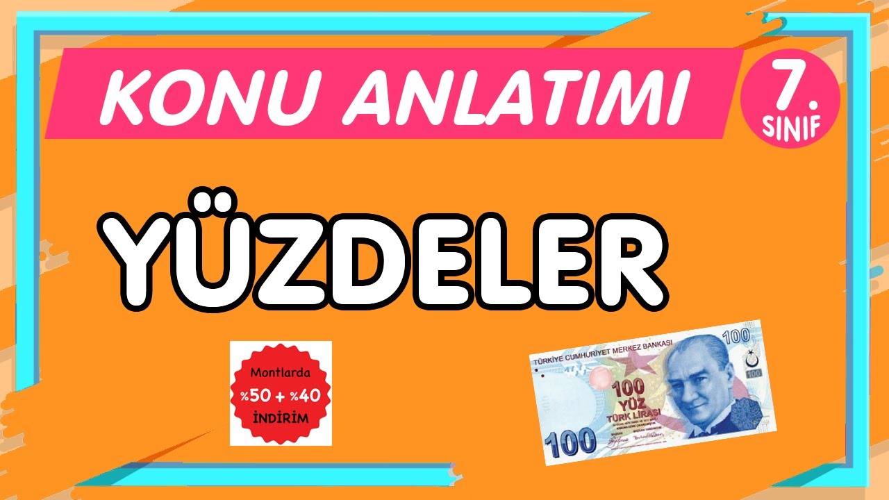 YÜZDELER | 7.Sınıf Matematik Konu Anlatımı