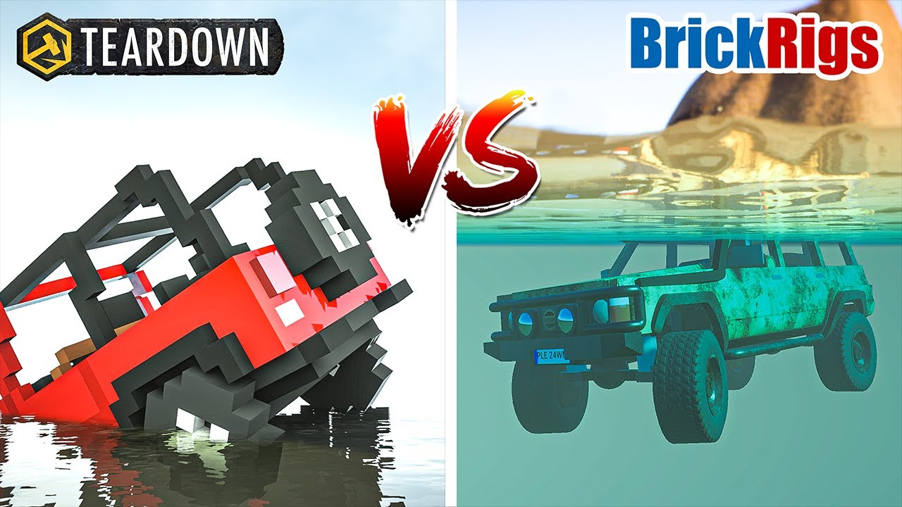 Teardown WATER vs Brick Rigs WATER