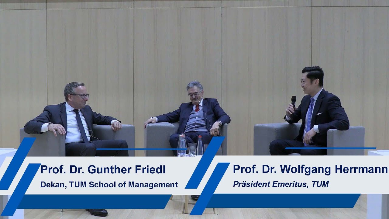 Prof. Gunther Friedl (Dekan, TUM SOM) & Prof. Wolfgang Herrmann (Pr&auml;sident Emeritus, TUM)