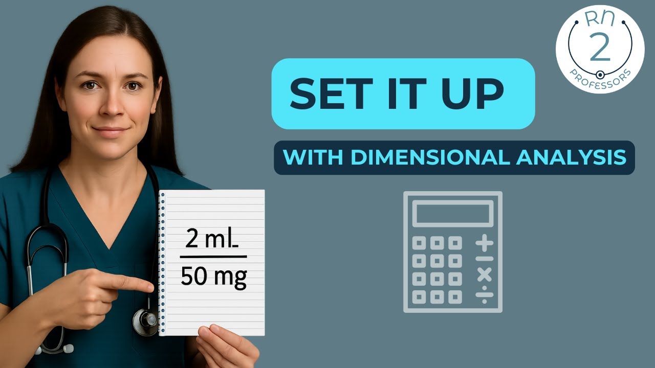 How To Set Up A Med Math Dimensional Analysis Chain