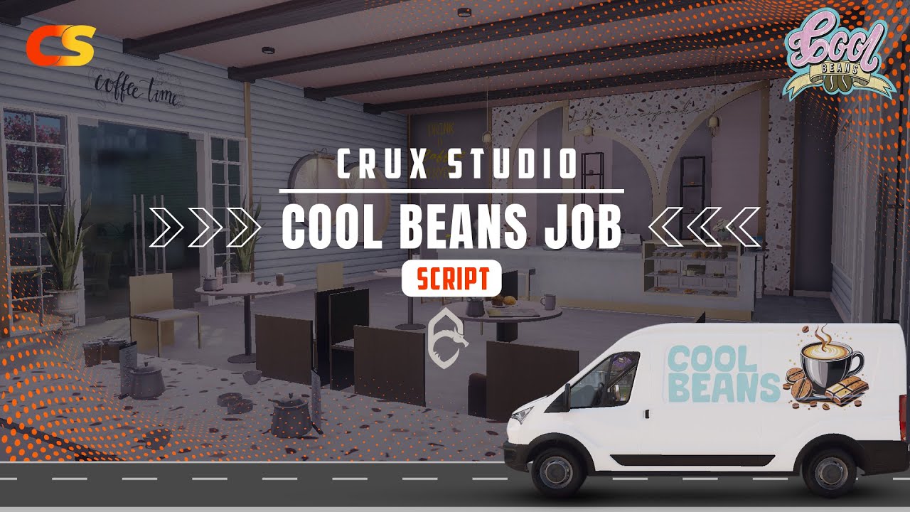 [ QBCORE / QBOX / ESX ] COOL BEANS JOB SCRIPT | FIVEM | TEBEX | CRUX STUDIO