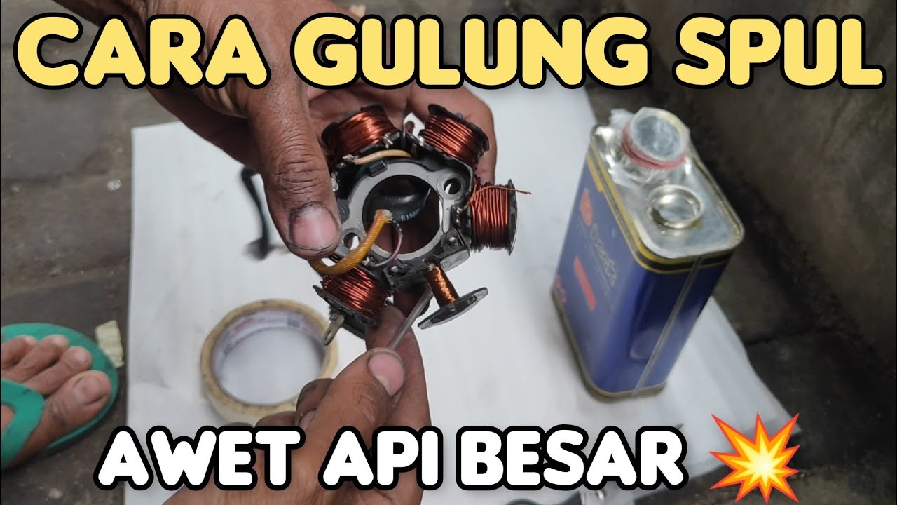 Cara gulung spul pengapian ac untuk motor grand, supra, c series, dll