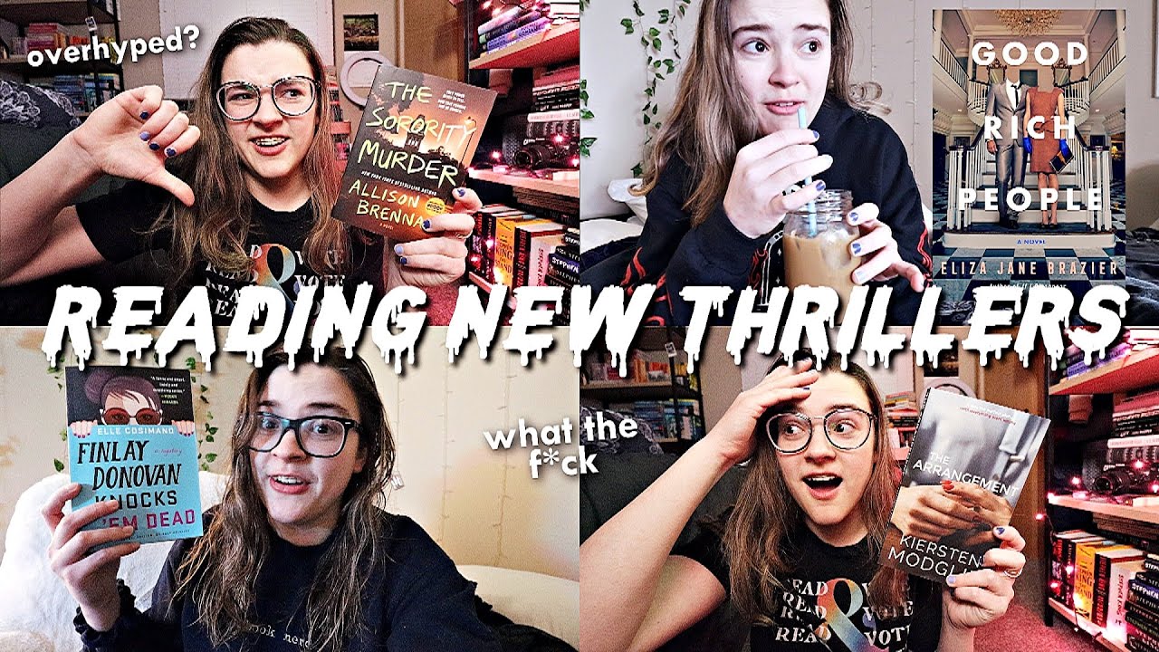 Reading NEW Thrillers 🔪 and finding an unexpected favorite [reading vlog]