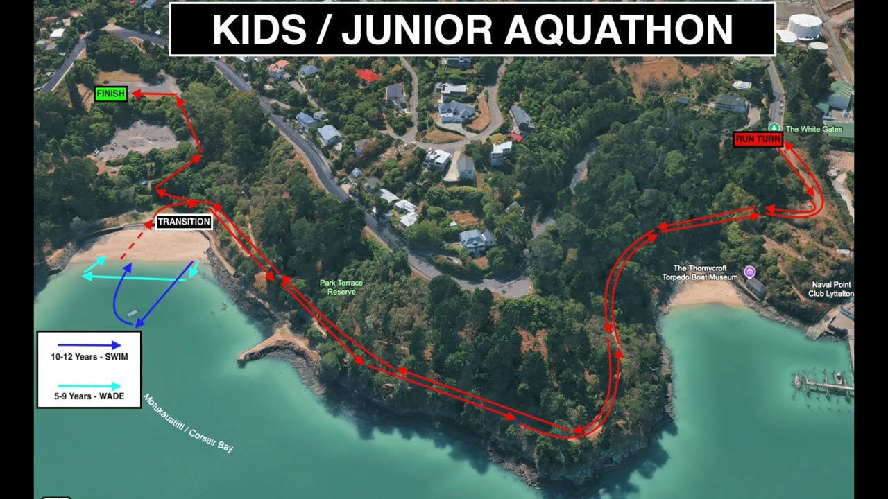 Kids/Junior Canterbury Classic aquathon @ CORSAIR BAY